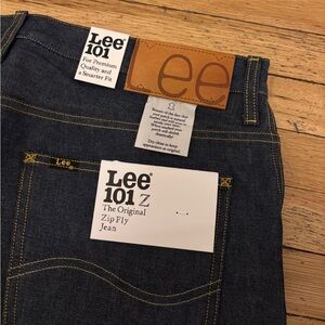 NWT Mens Lee 101 Z Relaxed Fit Straight Leg Jean in Dry, Size 36x32, 6MW0258